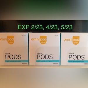 Omnipod Dash 3 boxes New 5 pods each EXPIRED 2/4/5/23 Could be for educational